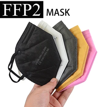Ffp2 reutilizable Kaukės ffp2mask 5 Sluoksnių Nagų Kaukė Daugkartinio naudojimo 95% Respiratorius 11 Apsauginį Veido maske Mascarillas Masken CE