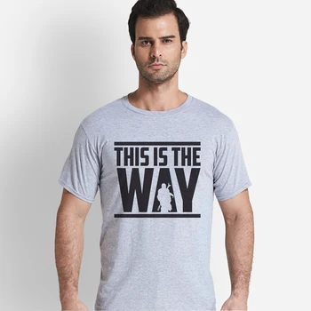 Tai Yra Būdas, Raidė Atspausdintas T-shirt Aukštos Kokybės Medvilnės vyriški Laisvalaikio Streetwear O-Kaklo Marškinėlius Mados Hip-Hop Vyrų Tees Viršūnės