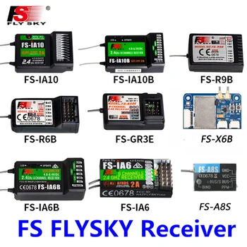 FlySky FS-R6B FS-GR3E FS-IA10B IA6B X6B FS-A8S imtuvas receptorių para i6 i10 CT6B T6 TH9x transmisor de Kontrolės remoto partes