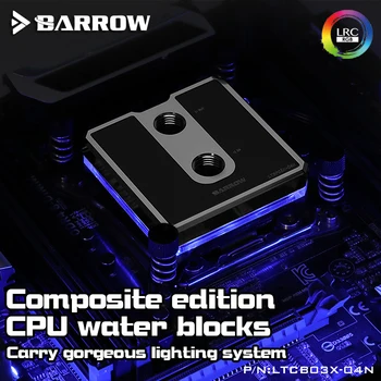 Barrow CPU Vandens Blokas Intel X99 Platforma 5V 3Pin LRC2.0 Didelio Tankio Jet Tipas Micro-Vandens, Vandens Aušinimui Naują Atvykimo