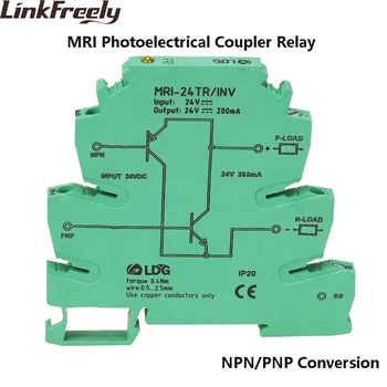 MRT-24TR/INV PNP, NPN Signalas Inversija Opticalcoupler Sąsaja Relės Modulis LED Indikatorius PLC Optocoupler Atskirai Relė