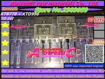 Aoweziic naujas importuotų originalus KTB778 KTD998 Į 3PF garso galios stiprintuvo B778 D998 galia 2SB778 tranzistorius 2SD998