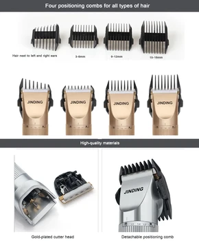 Originalus usb elektros profesionali plaukų clipper vyrų barzdos plaukų žoliapjovės pjovimo staklės, elektriniai plaukų aukso USB įkrovimo SU289