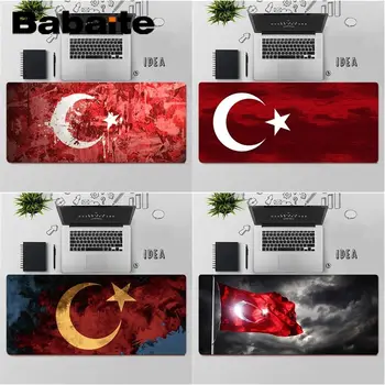 Babaite Aukštos Kokybės Turkijos Vėliava Guma Pelės Patvarus Darbalaukio Kilimėlis Guminis Kompiuterinių Žaidimų kilimėlis