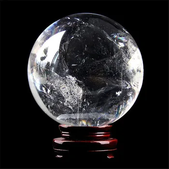 Didelis Natūralių Akmenų Aiškios White Crystal Ball Roko Kvarco Karoliukai Fengshui Sveikatos Gydomųjų Namų Puošybai Pasisekė Dovana Mineralinių Mėginys
