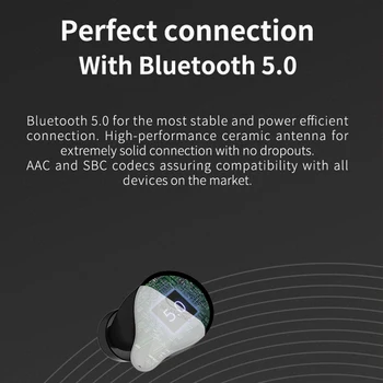Shanling MTW100 V2 TWS Bluetooth 5.0 Ūkio Belaidžio Sporto Ausinės Ausinių Veikia Rankų įrangą, Ausines AAC/SBC IPX7 atsparus Vandeniui