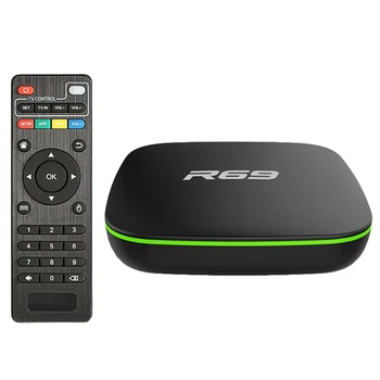 R69 Smart Android 7.1 Tv Box 2.4 G Wifi H3 Quad-Core Set Top Box 1080P Hd 3D Filmą, Media Player, Eu Plug 1Gb 8Gb