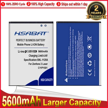 HSABAT 5600mAh Baterija ASUS ZenFone 2 ZenFone2 Lazerio Selfie ZE601KL ZE550KL ZD551KL C11P1501 ZE551KL ZE600KL Z00LD Z011D