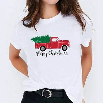 Moterų Mielas Atostogų Kepti Slapukus, Laimingų Naujųjų Metų Linksmų Kalėdų Moteriški Marškinėliai Tee Tees Spausdinti Grafinis Moterų Marškinėliai T-shirts