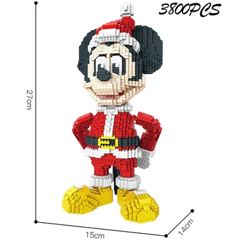 NAUJAS Disney Animacinių filmų ančiukas Donaldas Micro Blokai Mielas Modelio Blokai Švietimo Mini Plytų Žaislų Vaikams