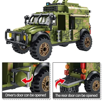Miestas Karinės WW2 Vežime Raketų automobilių, transporto priemonės modelis Blokai įrangos pardavimas, biuro įrangos Ginklų Tankas Kareivis Duomenys Plytų Žaislai vaikams