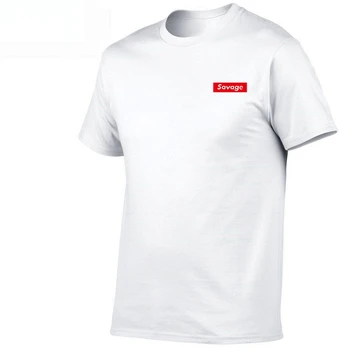 Suprem 21 Savage Hip-Hop T-Shirt marškinėliai Reperis Vyrų T Shirts HipHop Rap Tee Muzikos Marškinėlius Vyras